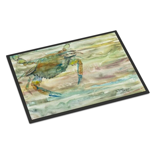 Carolines Treasures 24 x 36 in. Blue Crab Sunset Indoor or Outdoor Mat SC2013JMAT - main